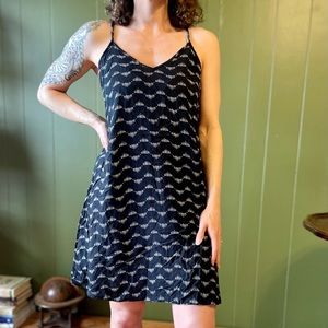 SO black and white shift dress